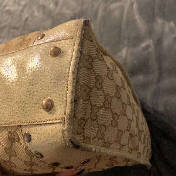 Authentic Vintage Gucci Tote purchased From @brandauthentic from GiGi🩷🩷🩷 - Picture 7 of 14